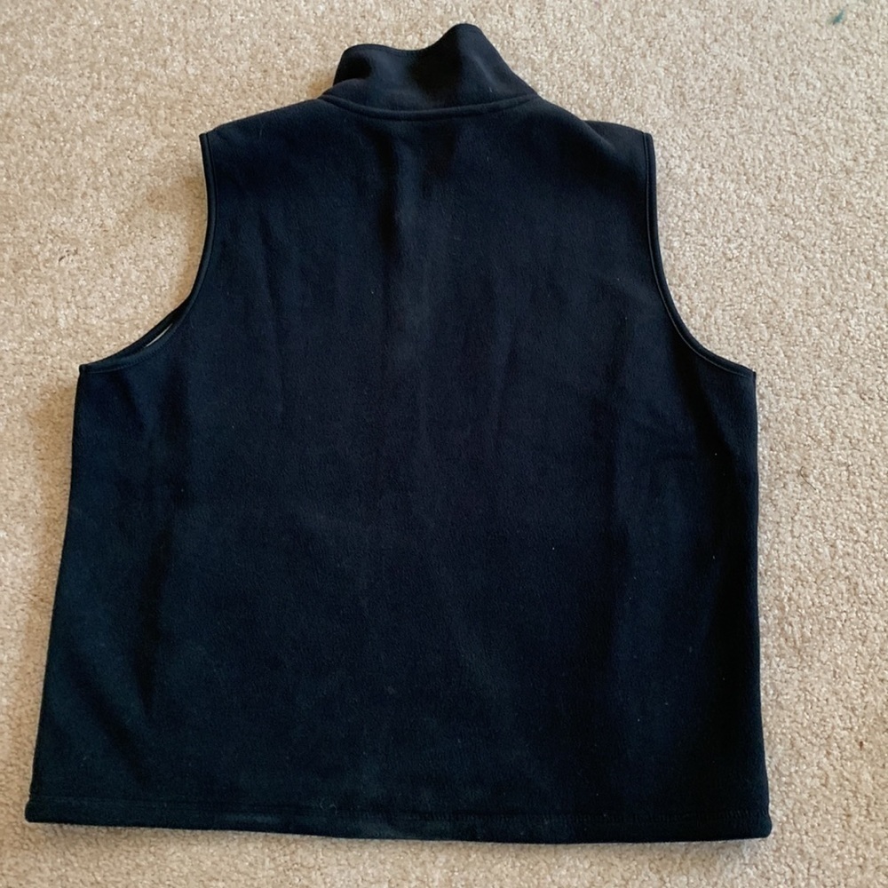 🍃 SJB Active Fleece Vest Size Large Black and Gray EUC - Picture 4 of 4